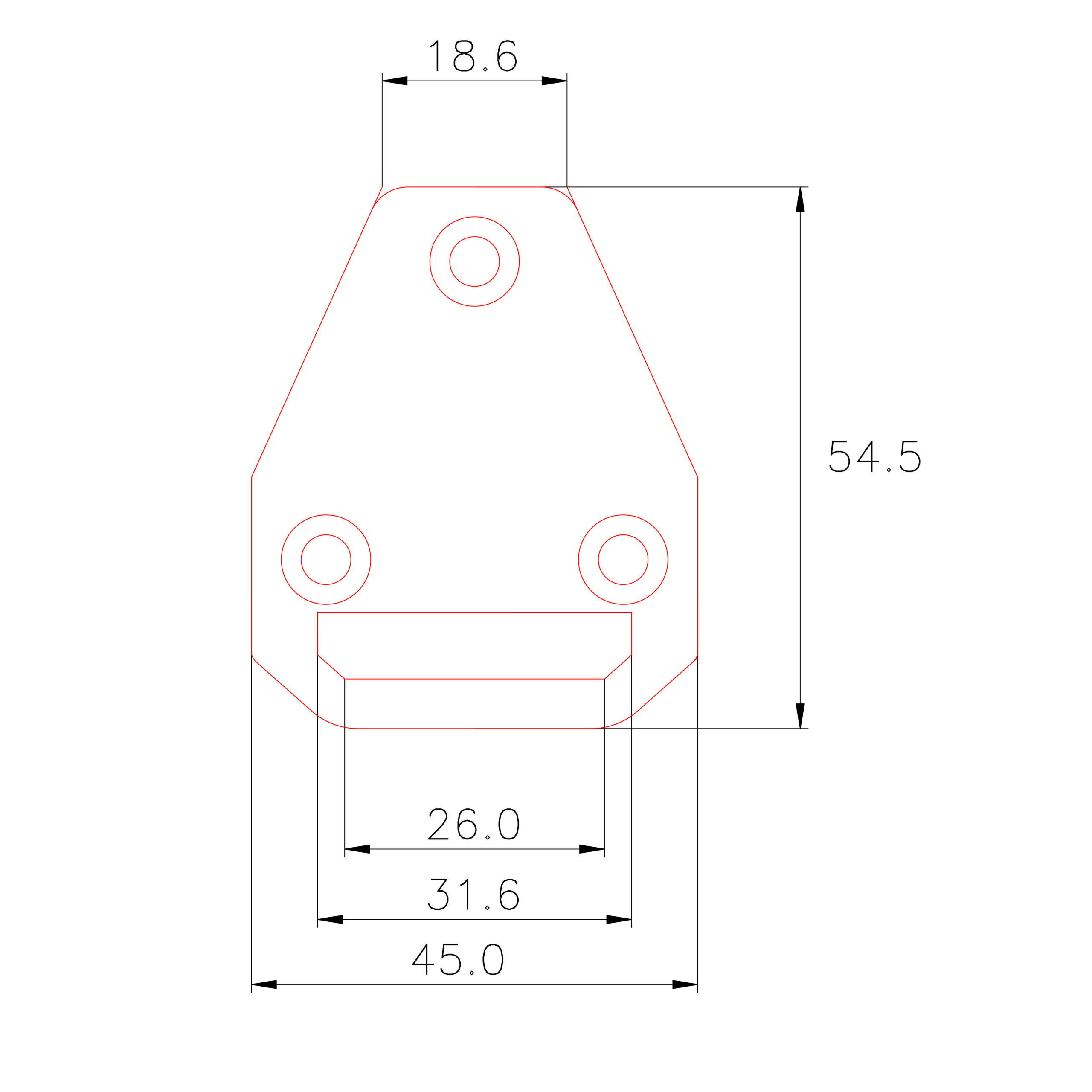 Deck fitting for hook ladders | 47x45 mm - Image 2