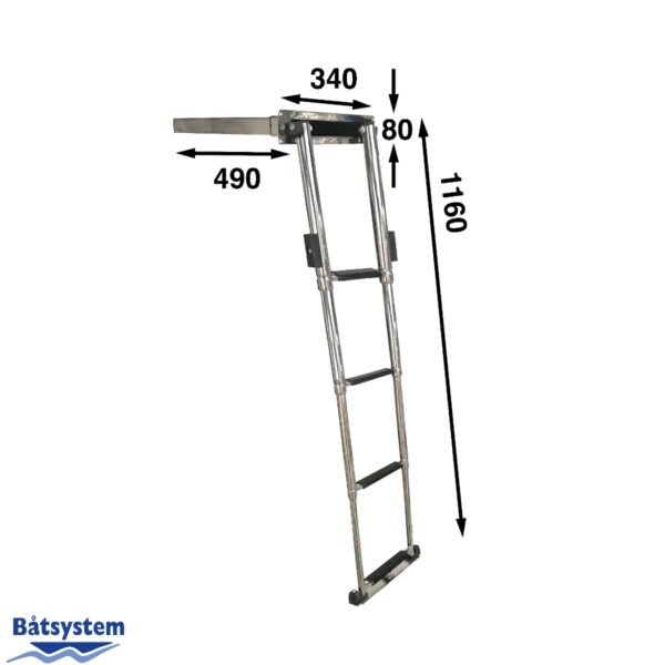 Box ladder | 4 plastic steps - Båtsystem