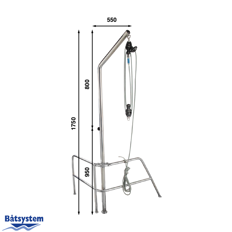 Crane for outboard engine | max load 50 kg - Image 2